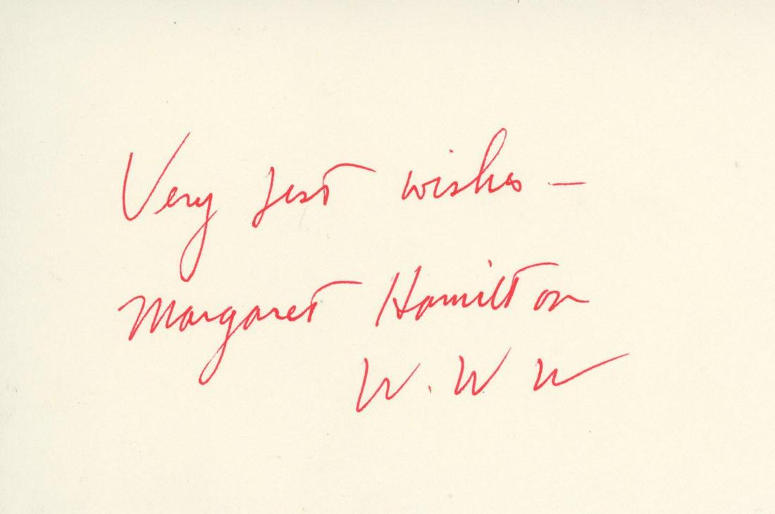 Margaret Brainard Wicked Witch of West Cut signature: Margaret Hamilton signature cut. This is great for any Wizard of OZ collector. She inscribed it "W.W.W. short for wicked witch of the west HL4543