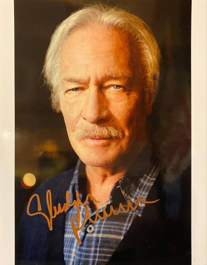 Christopher Plummer signed photo: Christopher Plummersigned photo. 8X10 Inches