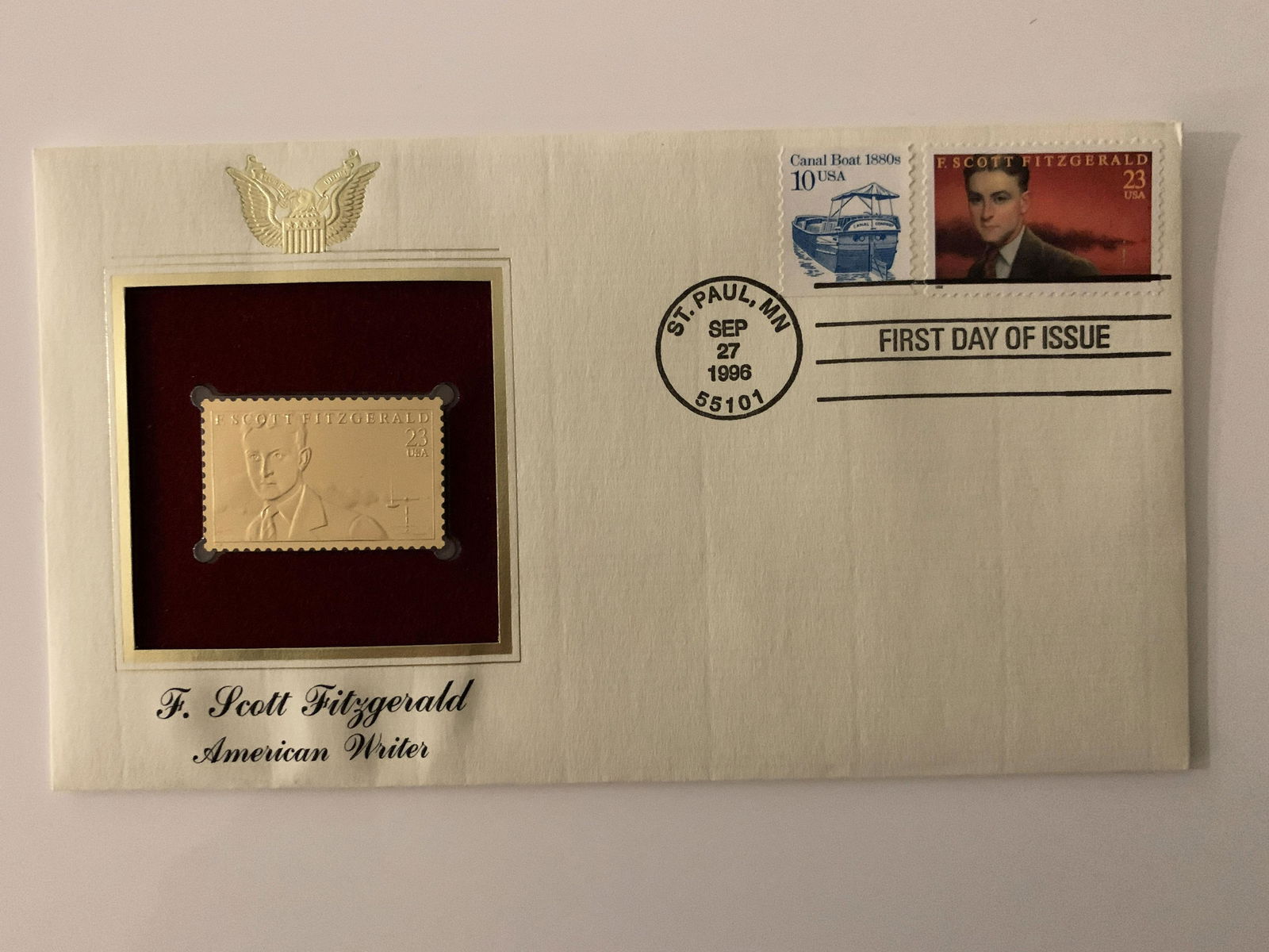 F. Scott Fitzgerald - First Day Cover - St. Paul, MN. - (1 of 1)