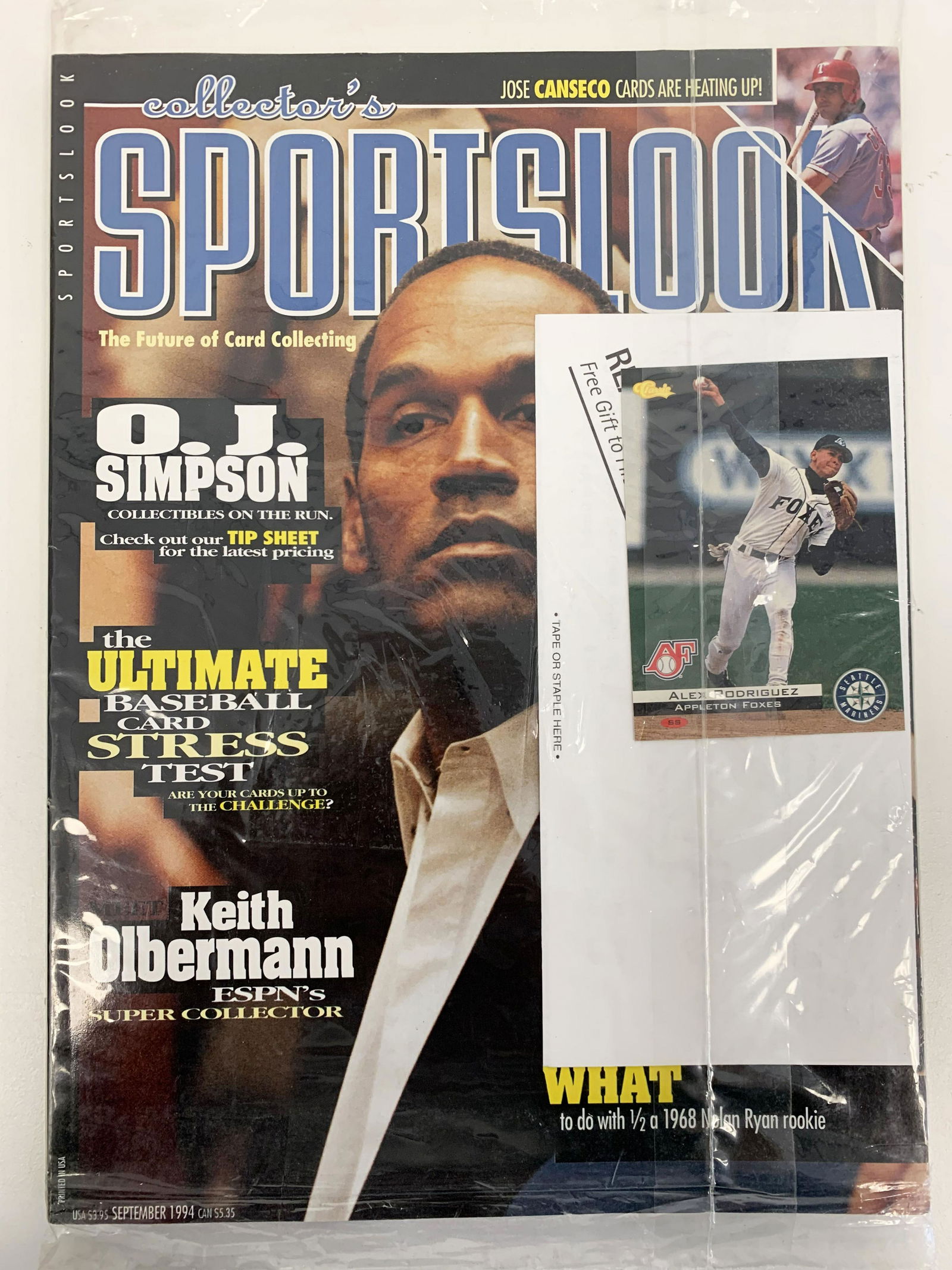 Sportslook Collector's Magazine September 1994 O.J. (1 of 1)
