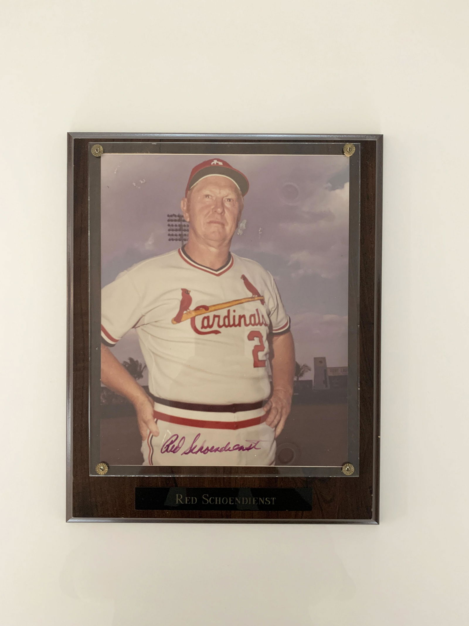 St. Louis Cardinals Red Schoendienst signed photo (1 of 1)
