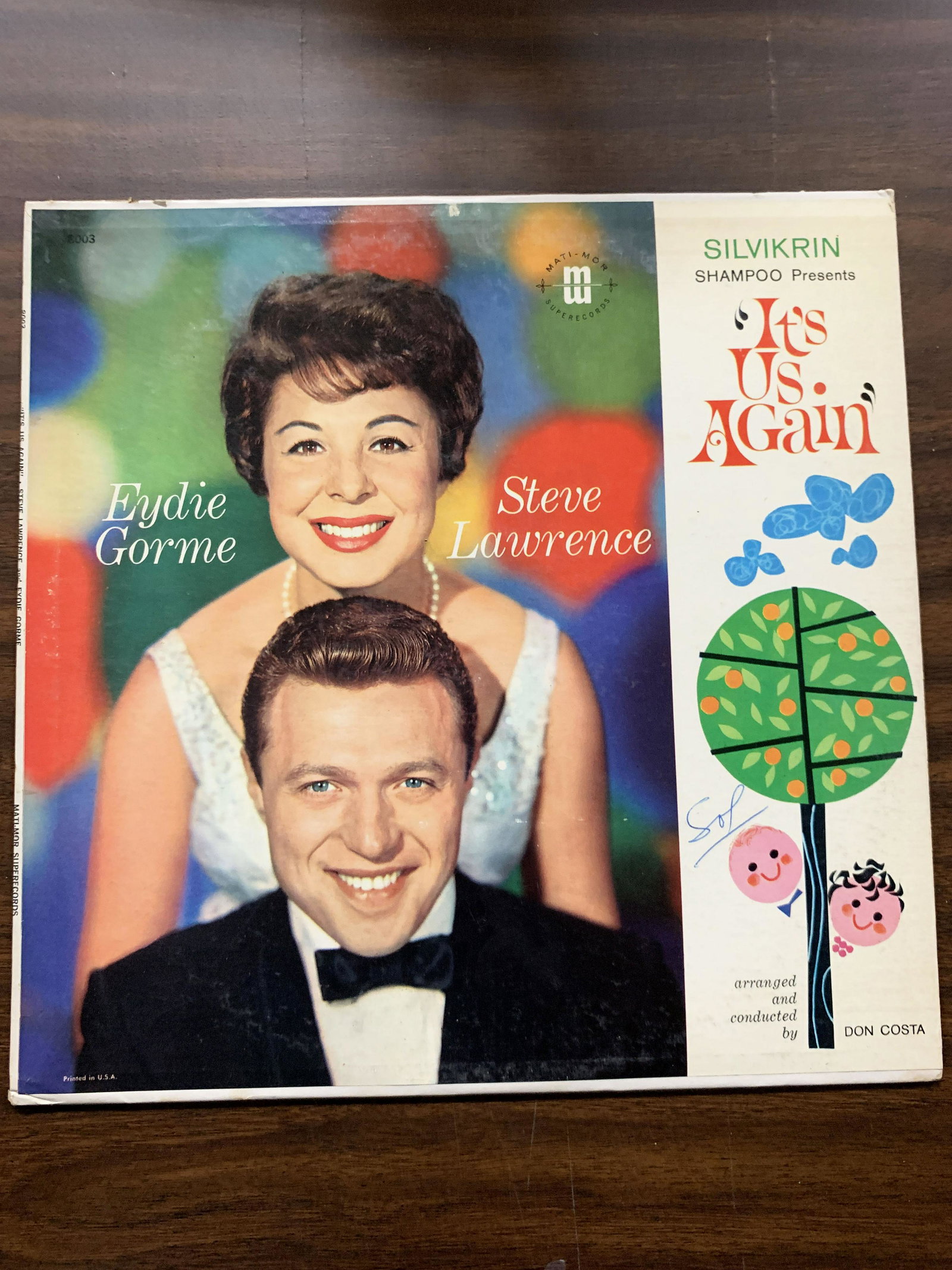 Eydie Gorme, Steve Lawrence â€“ It's Us Again â€“ Album: Eydie Gorme, Steve Lawrence â€“ It's Us Again â€“ Mati-Mor Superecords â€“ 8003 â€“ Vinyl, LP, Album â€“ US 1964