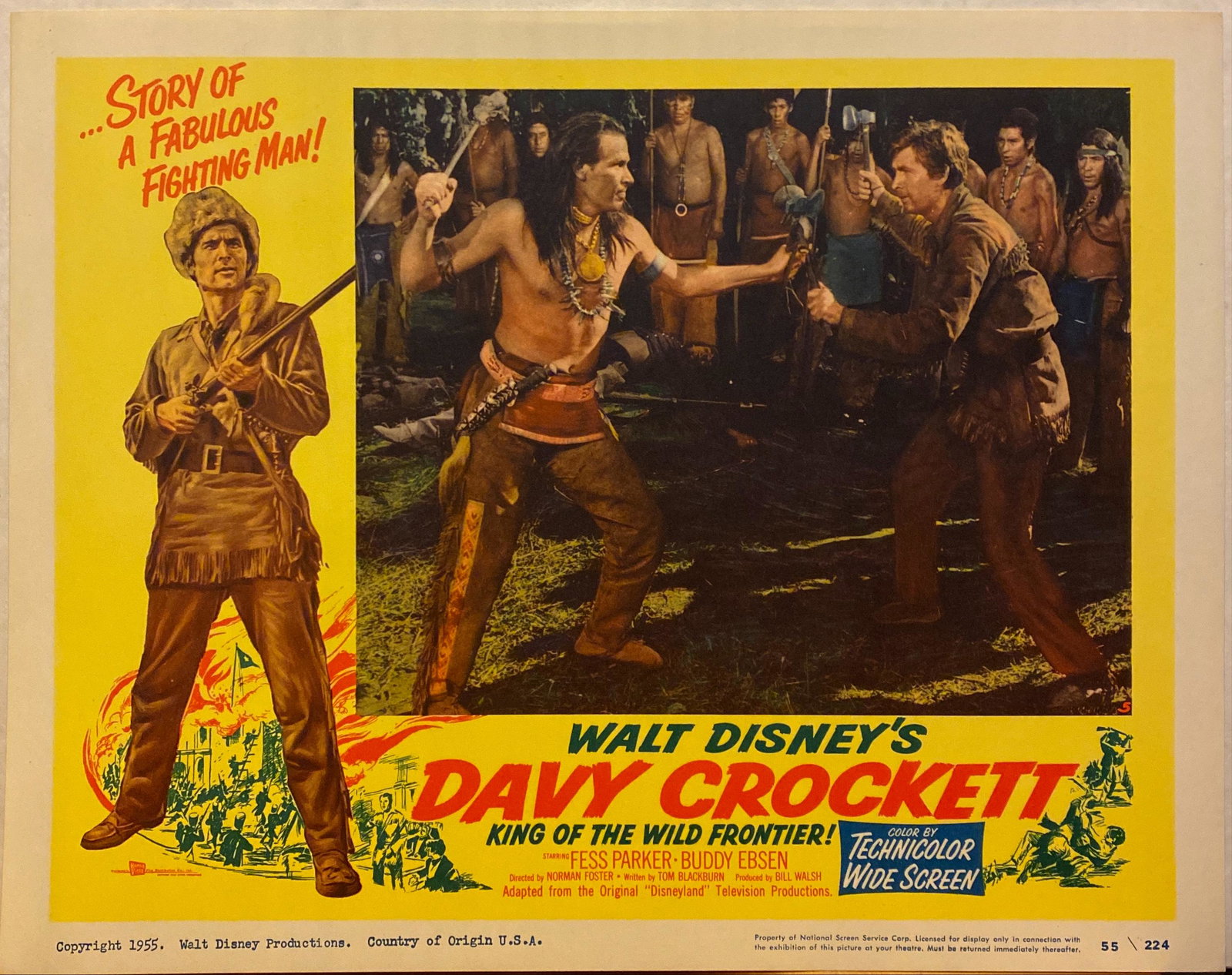 Davy Crockett: King of the World Frontier 1955 original (1 of 1)
