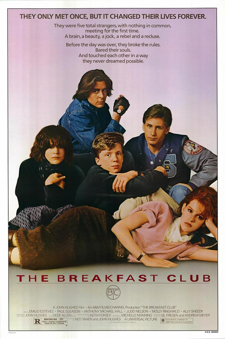 The Breakfast Club 1984 original vintage movie poster (1 of 1)