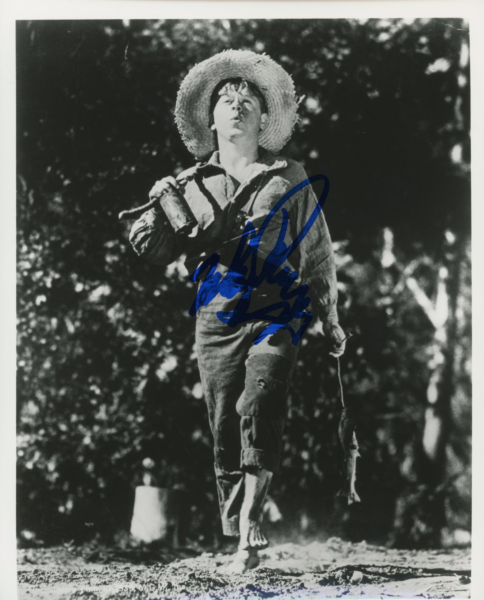 Mickey Rooney signed "The Adventures of Huckleberry (1 of 1)