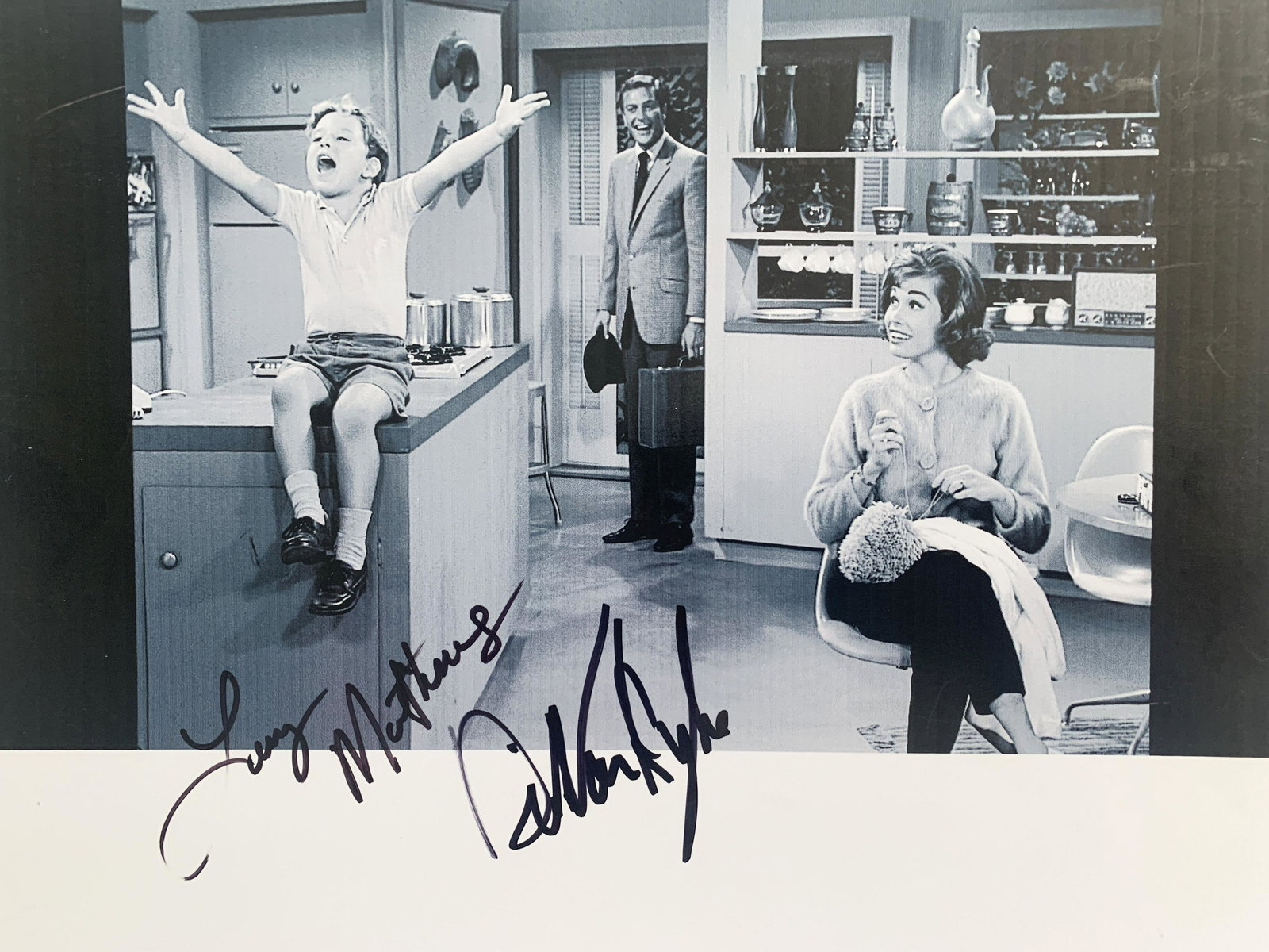 The Dick Van Dyke Show Larry Matthews and Dick Van Dyke: The Dick Van Dyke Show Signed Photo Autographed by Larry Matthews and Dick Van Dyke. 8x10 inches