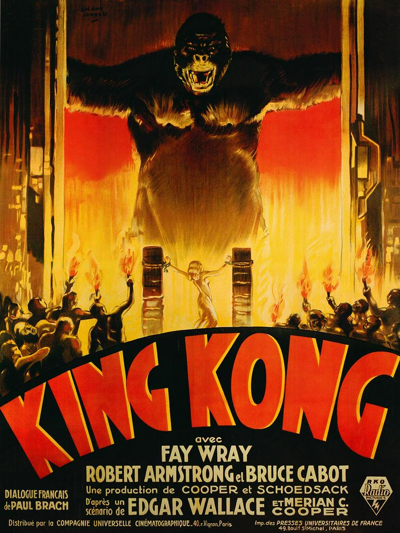 King Kong 1933 original French movie poster art (1 of 1)