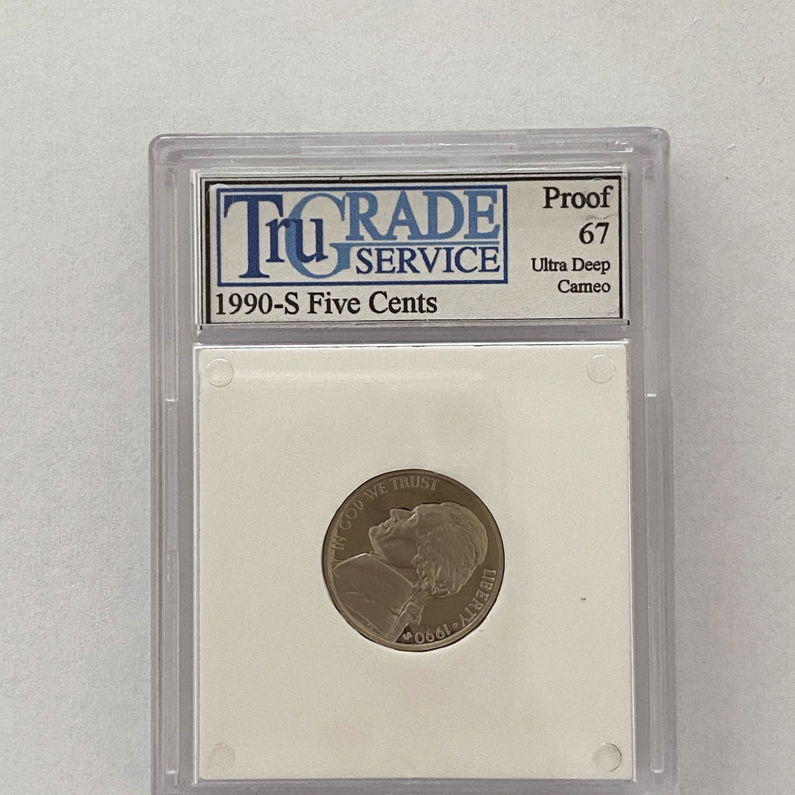 1990-S Five Cents - Jefferson Nickel -Proof 67 Ultra (1 of 1)