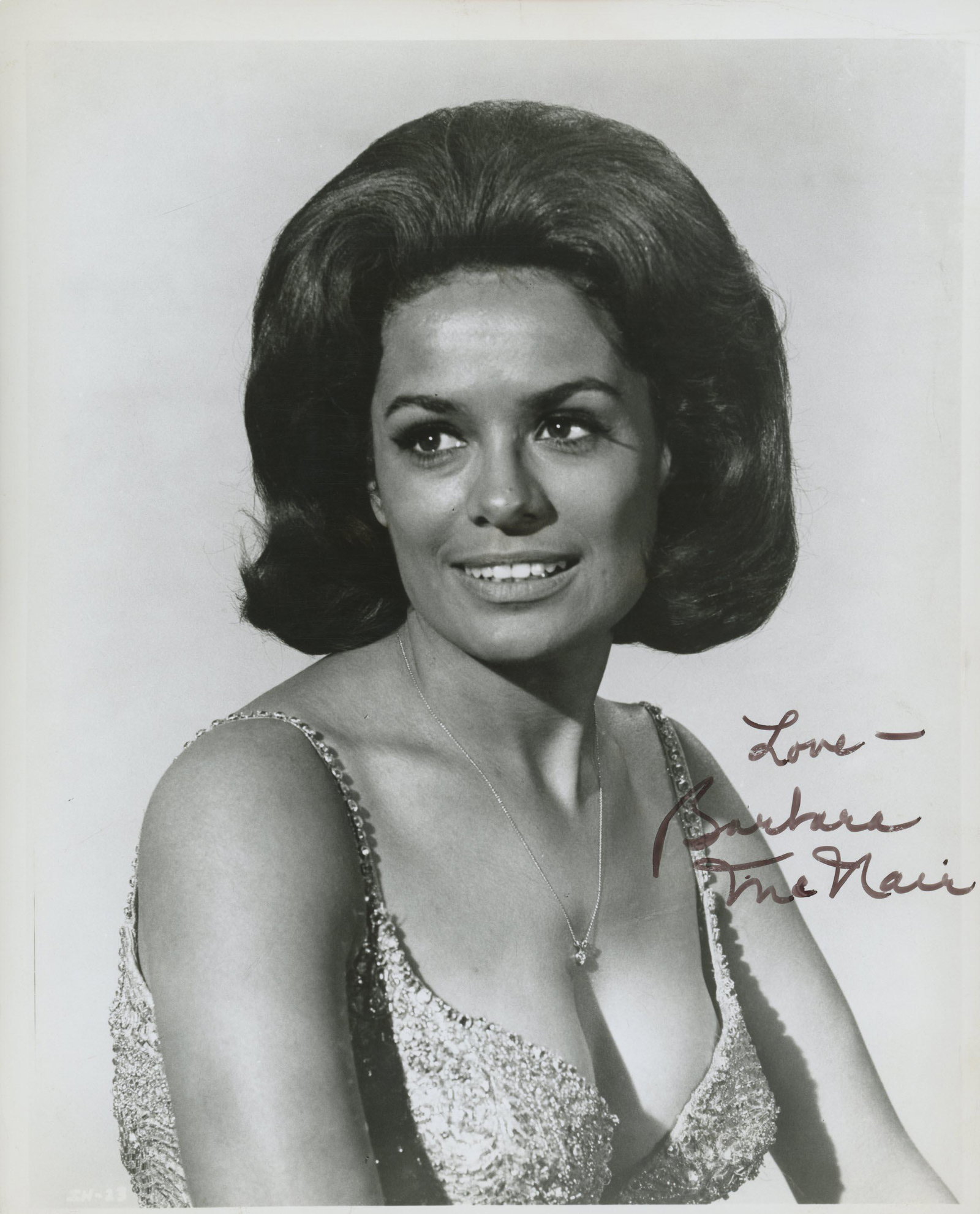 Barbara McNair signed photo: Barbara McNair signed photo. 8x10 inches
