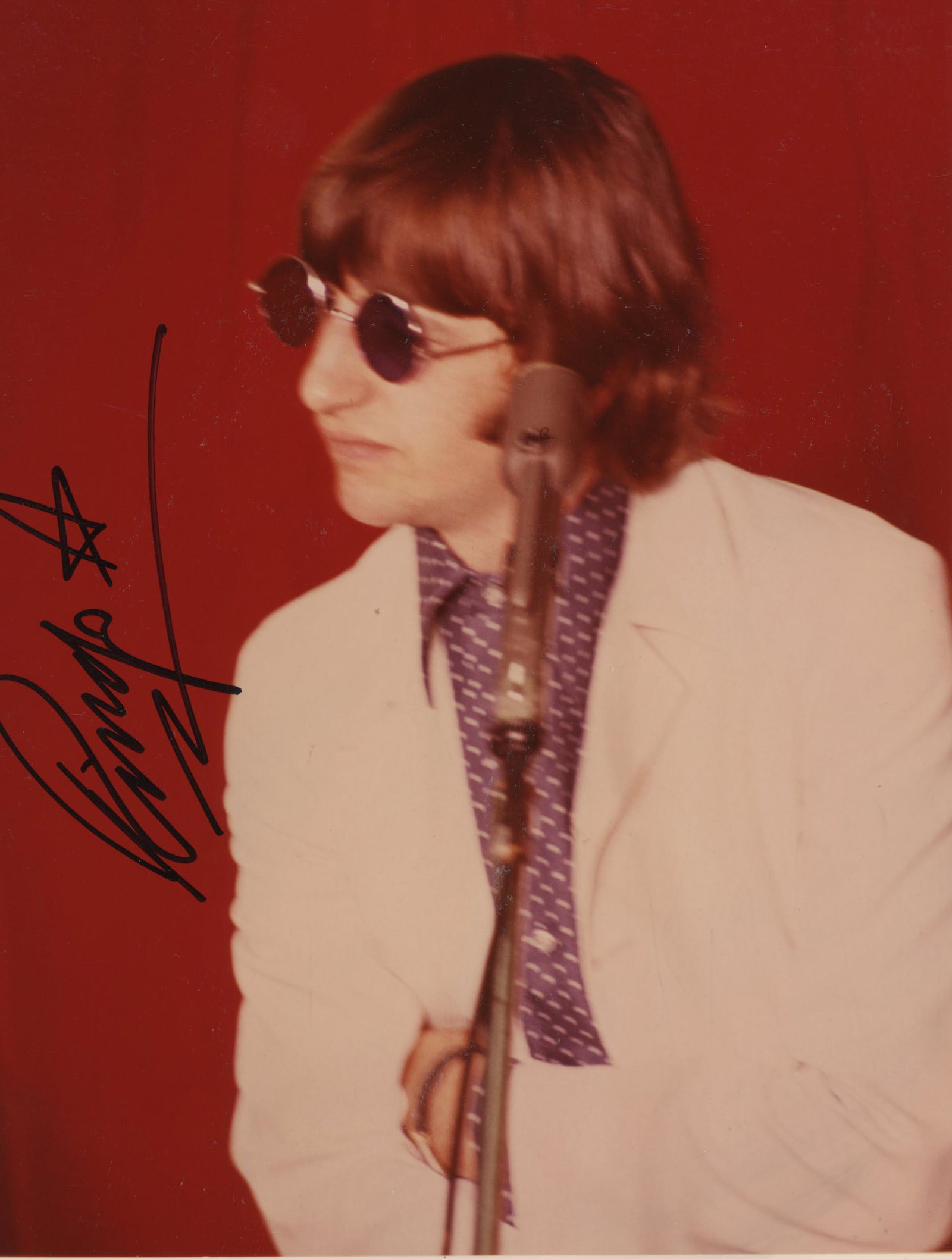 Ringo Starr signed photo: Vintage Ringo Starr autographed photo. Custom framed, matted 11x14 inches.