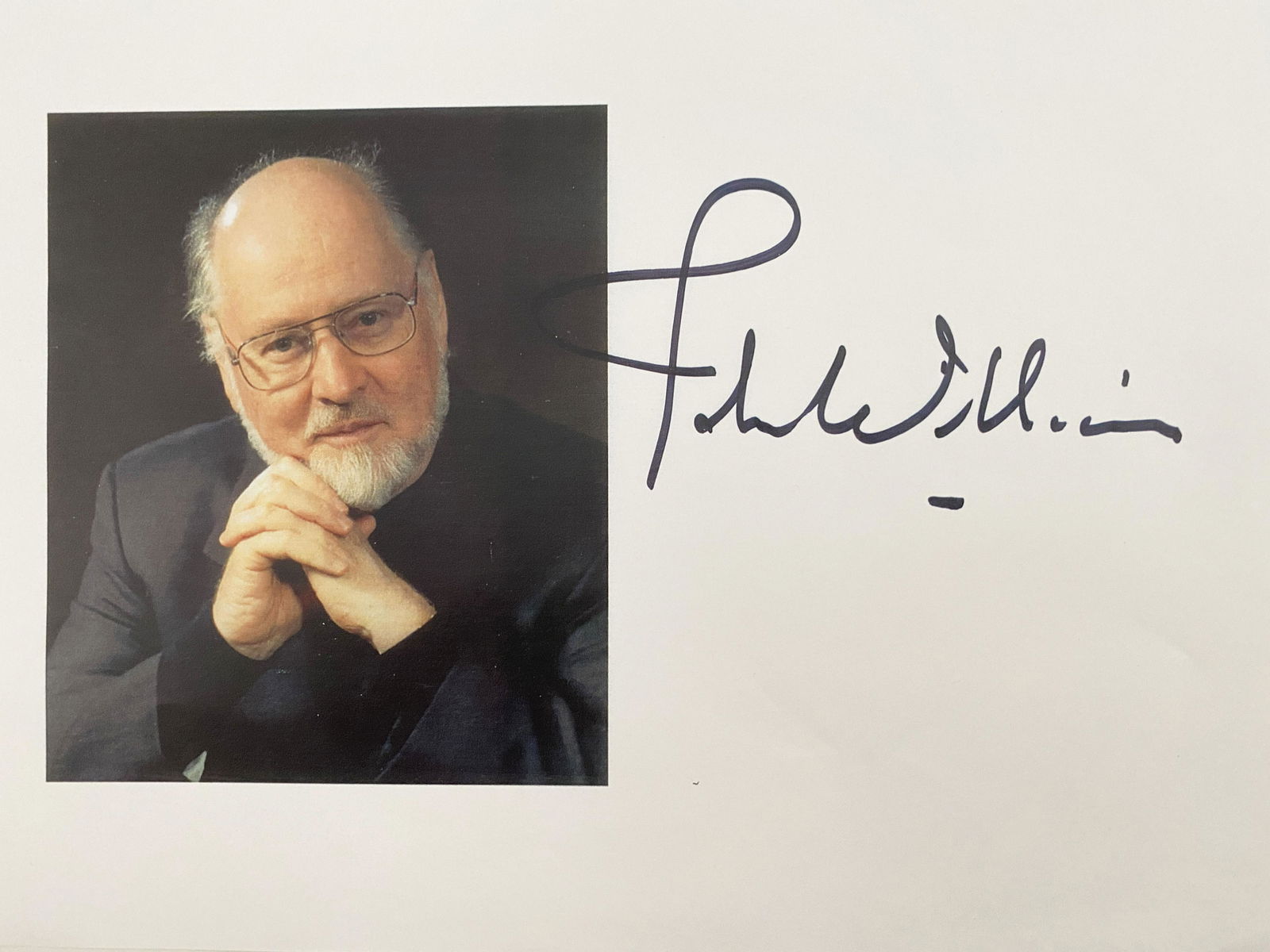 Composer John Williams signed photo: Composer John Williams signed photo. 8x10 inches