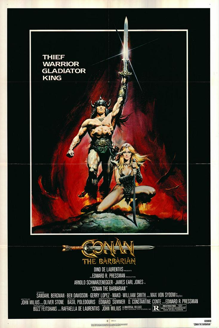 Conan the Barbarian Original 1982 Vintage One Sheet (1 of 1)
