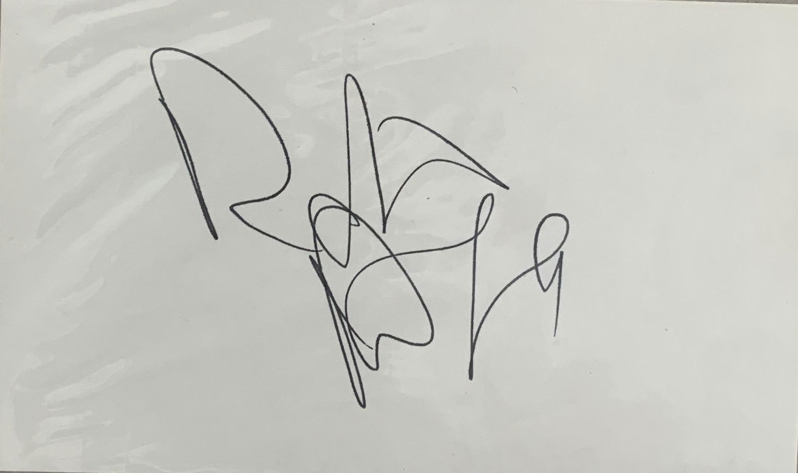 Robert Blake "Baretta" signature cut: Robert Blake signature cut