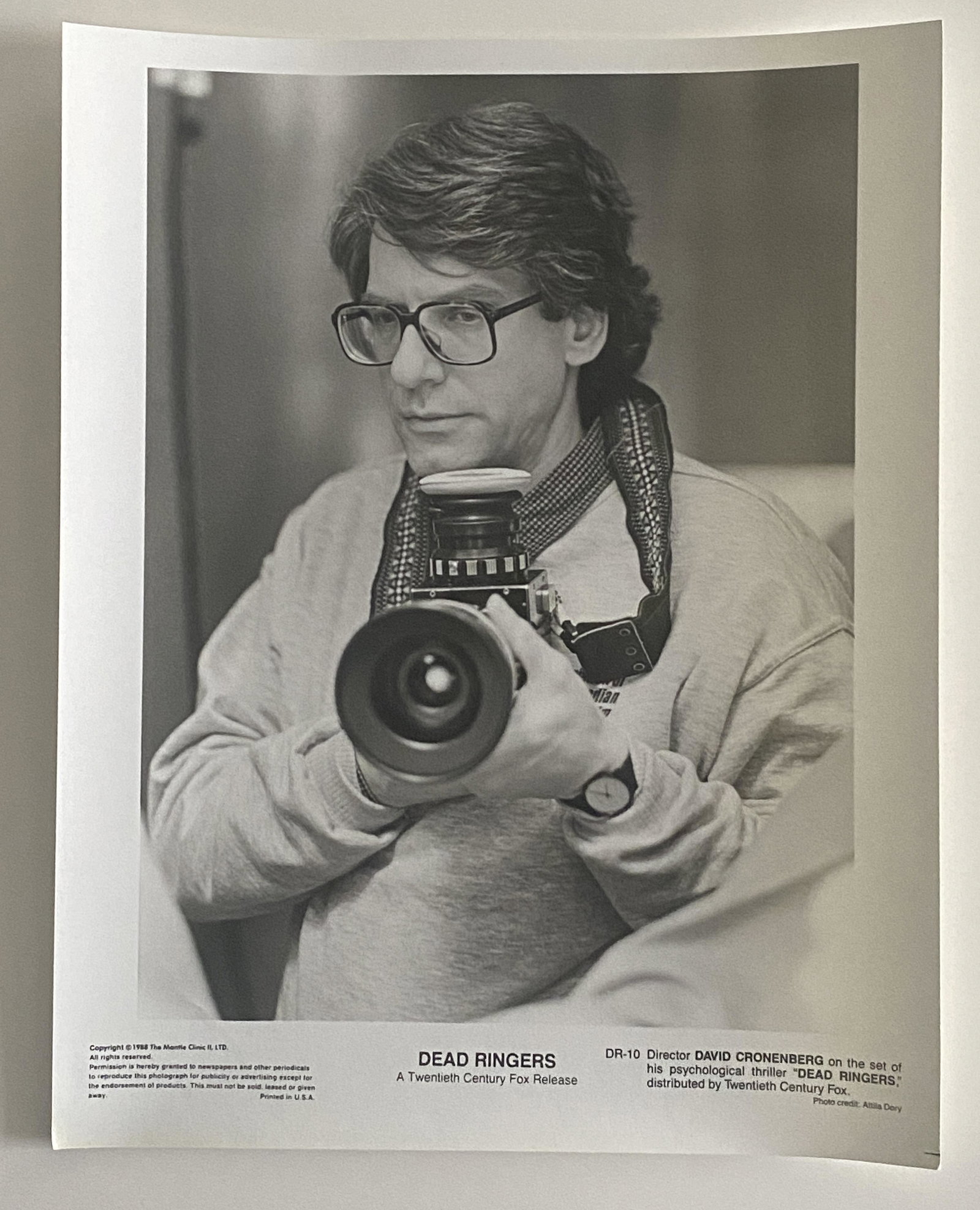 Dead Ringers David Cronenberg movie photo: Dead Ringers David Cronenberg movie photo.8x10 inches