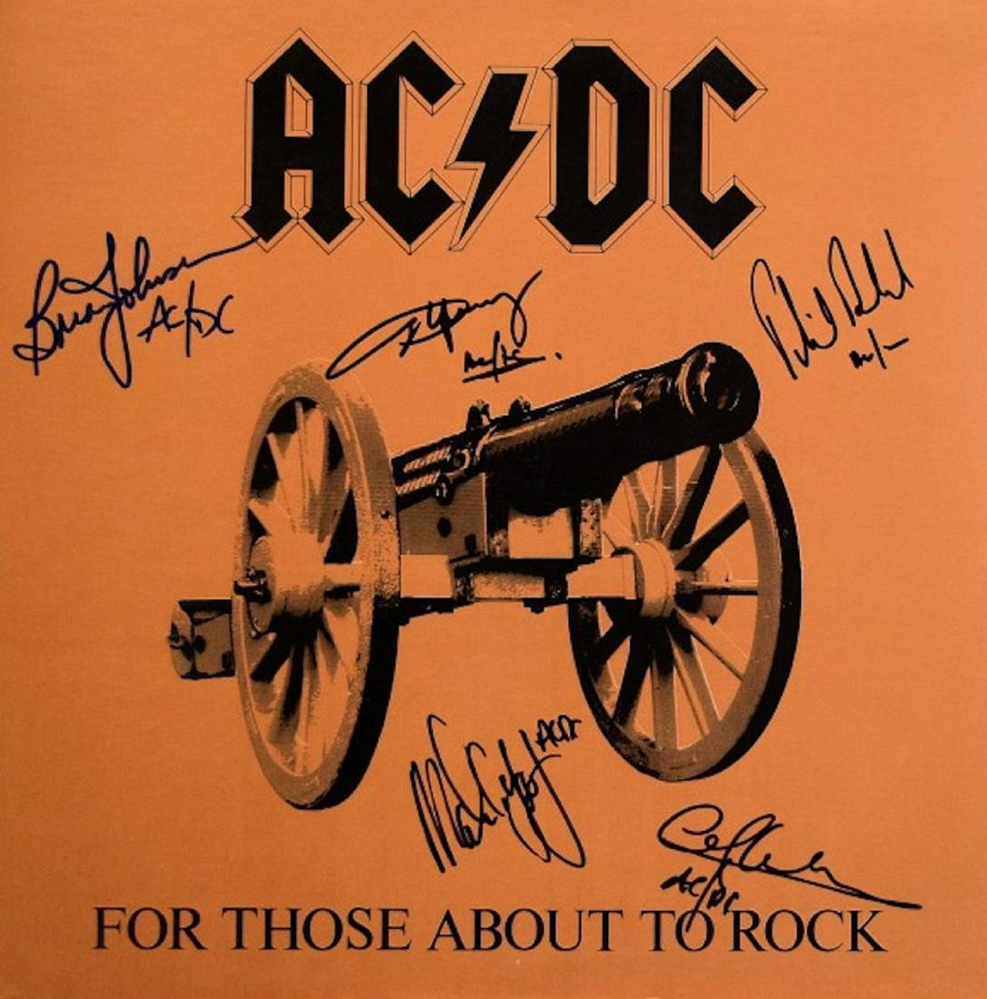 AC/DC For Those About To Rock signed album (1 of 1)
