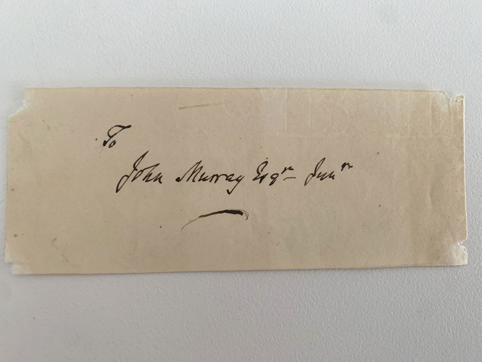 John Murray original signature: John Murray original signature. 2x5 inches