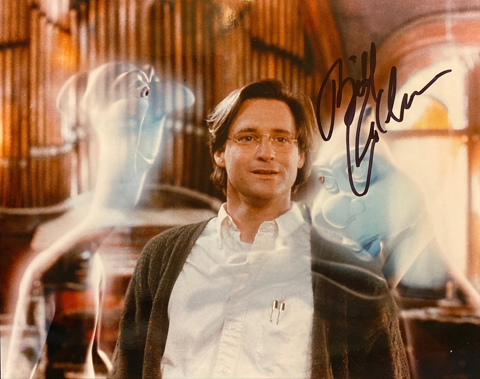 Casper Bill Pullman signed movie photo: Casper signed movie photo autographed by Bill Pullman. 8X10 Inches