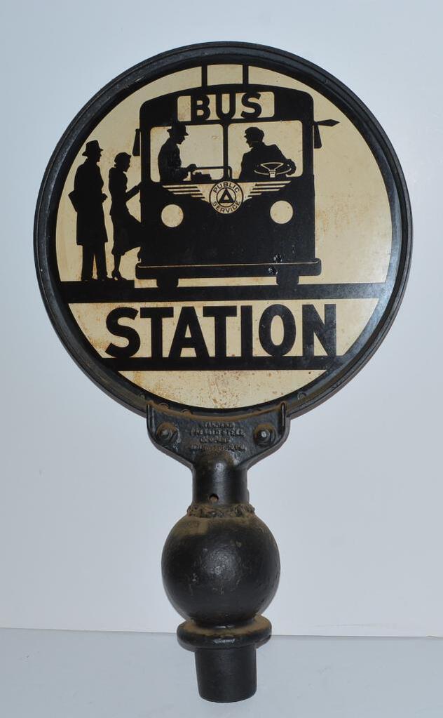 Bus Station Public Service porcelain sign (1 of 4)