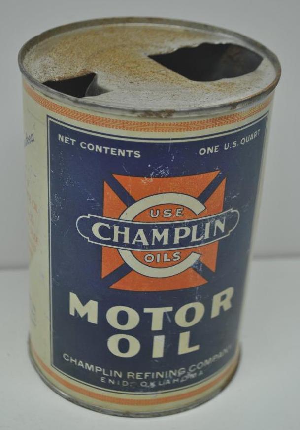 Champlin Motor Oil Quart Can (1 of 4)