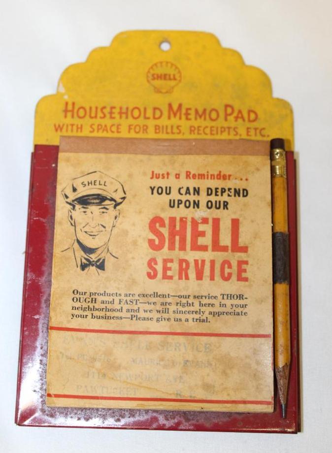 Shell Advertising Household Memo Pad Display (1 of 5)