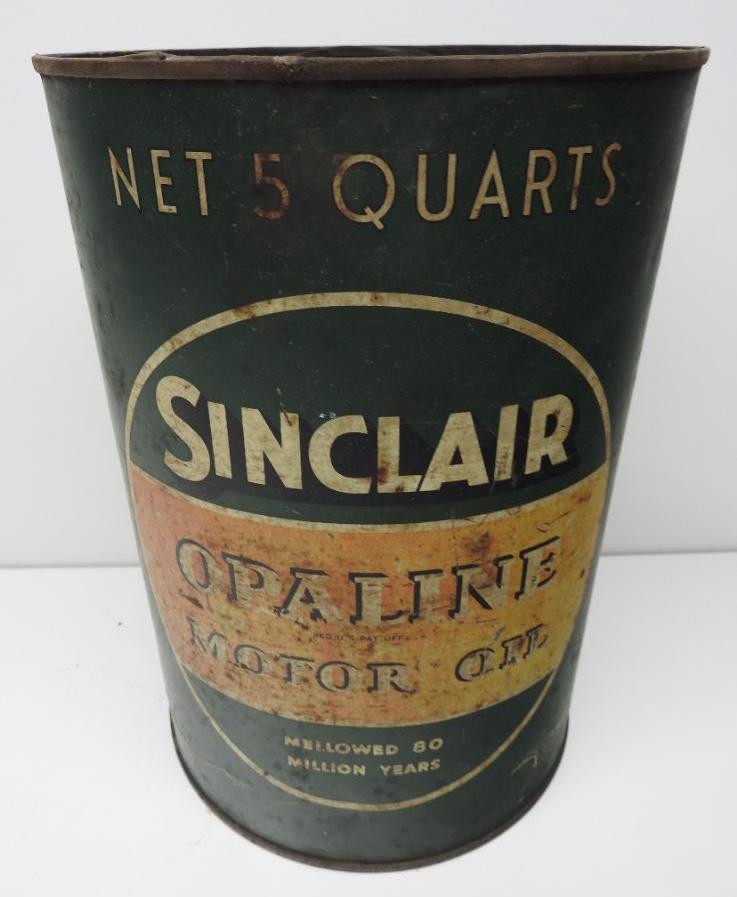 Sinclair Opaline Motor Oil Five Quart Can (Early) (1 of 4)