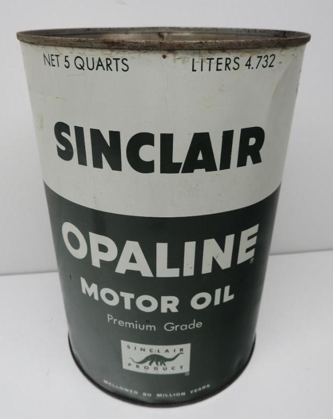 Sinclair Opaline Premium Grade Motor Oil Five Quart Can (1 of 3)