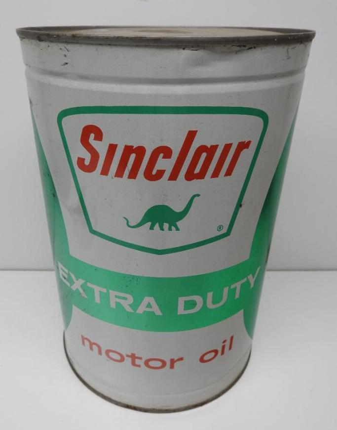 Sinclair Extra Duty Motor Oil Five Quart Can (Newer Logo) (1 of 3)
