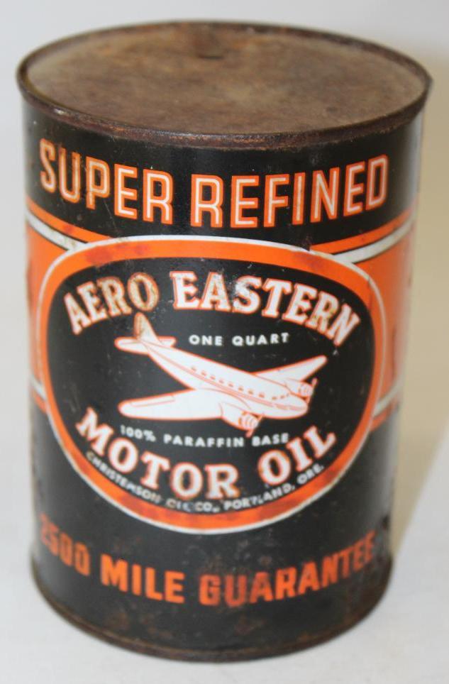 Graphic Aero Eastern Metal 1 Quart Motor Oil Can (1 of 4)