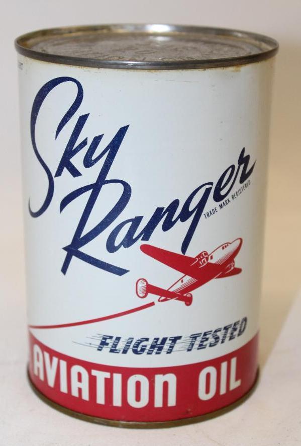 Skyranger Graphic Metal 1 Quart Motor Oil Can (1 of 5)