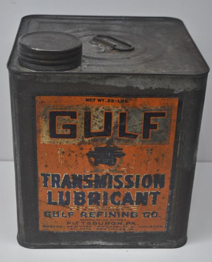 Gulf Transmission Lubricant Grease Can (1 of 5)