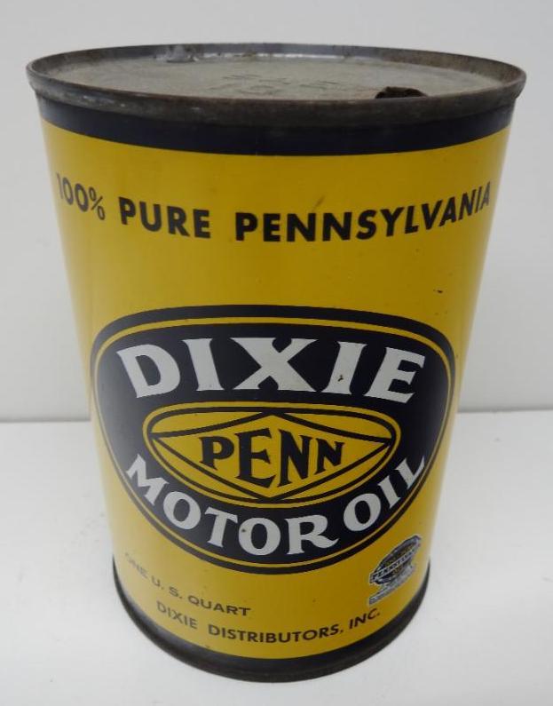 Dixie Penn Motor Oil Quart Can (1 of 3)