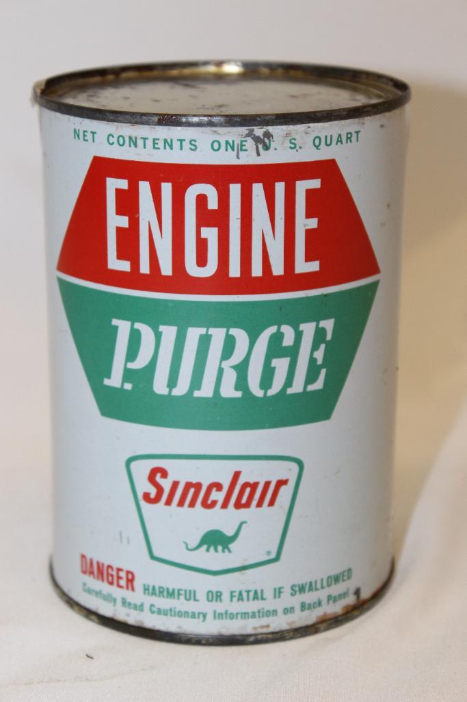 Sinclair Engine Purge Metal 1 Quart Motor Oil Can (1 of 3)