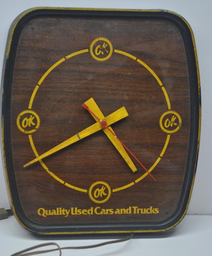 OK Used Cars Clock (1 of 4)