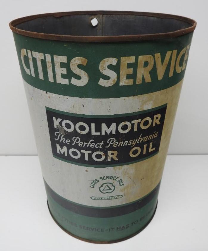 Cities Service Oils Koolmotor Oil Five Quart Can (1 of 3)
