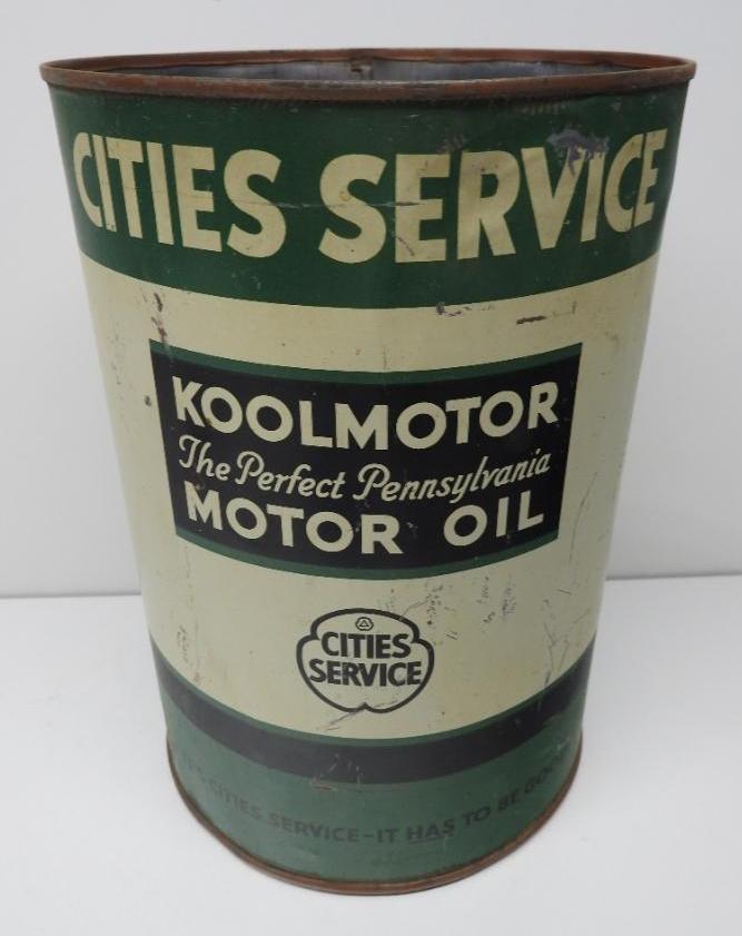 Cities Service Koolmotor Motor Oil Five Quart Can (1 of 3)