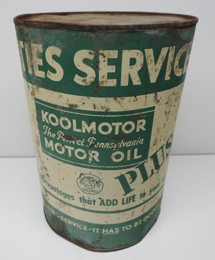 Cities Service Oils Plus 5 Motor Oil Five Quart Can (1 of 4)