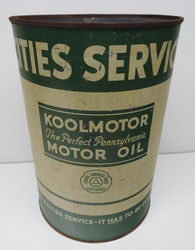Cities Service Once Always Motor Oil Five Quart Can (1 of 3)