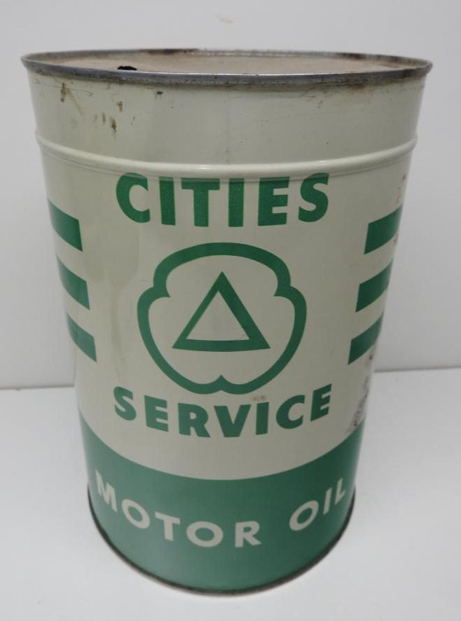 Cities Service Motor Oil Five Quart Can (1 of 3)