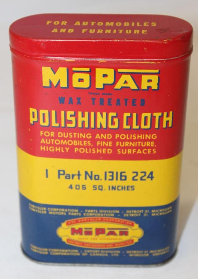 Mopar Chrysler Polishing Cloth Tin Can (1 of 3)