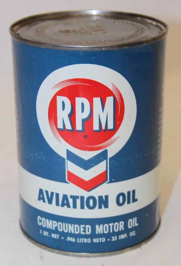 RPM Aviation Metal 1 Quart Motor Oil Can (1 of 4)