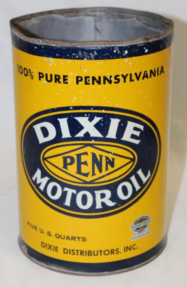 Dixie Penn 5 Quart Metal Motor Oil Can (1 of 3)