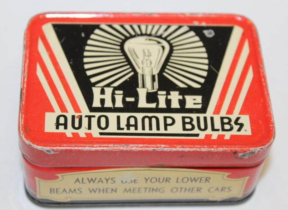 Hi-lite Auto Bulb Tin Display Can (1 of 5)