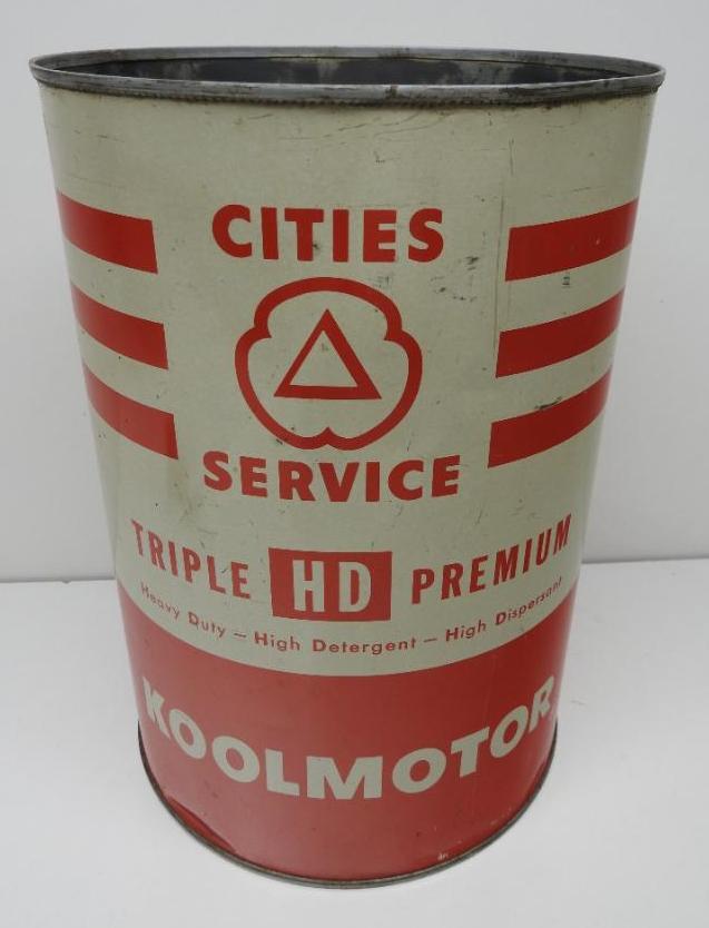 Cities Service HD Koolmotor Motor Oil Five Quart Can (1 of 3)
