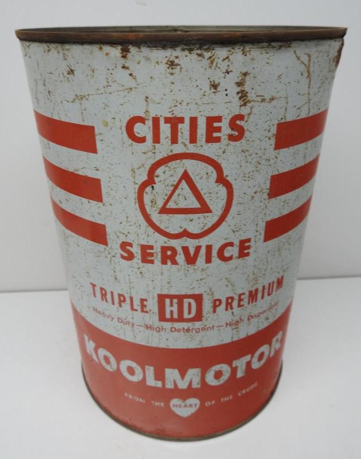 Cities Service Premium Koolmotor Motor Oil Five Quart Can (1 of 4)