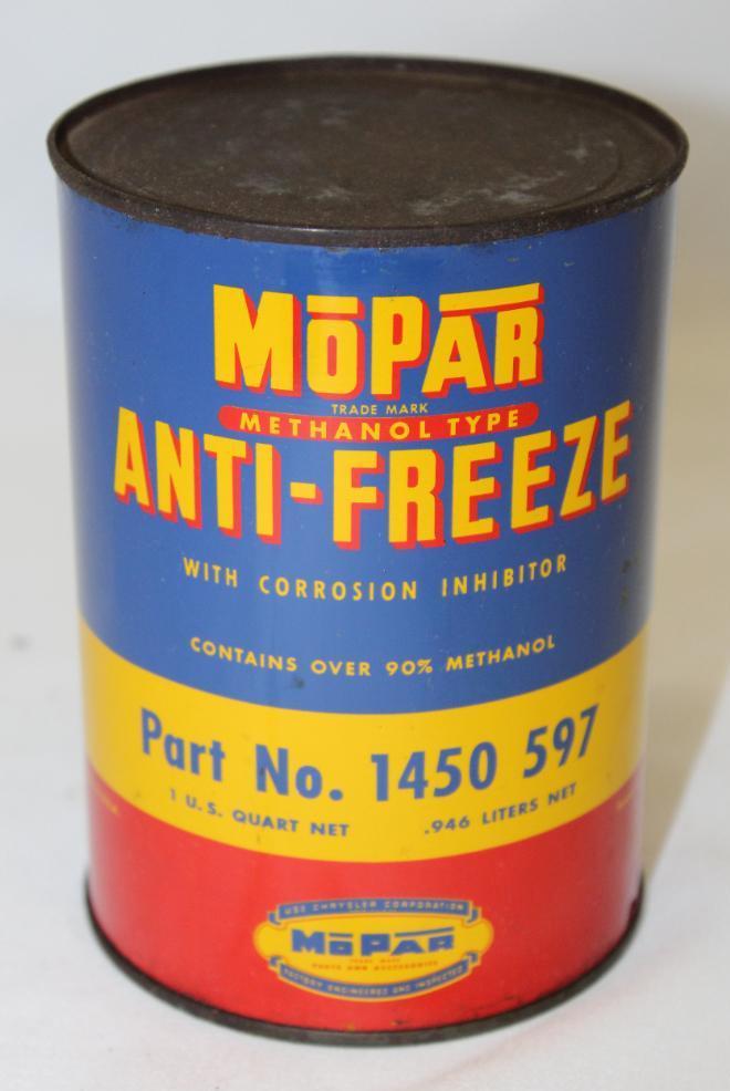 Mopar Chrysler 1 Quart Metal Antifreeze Can (1 of 3)