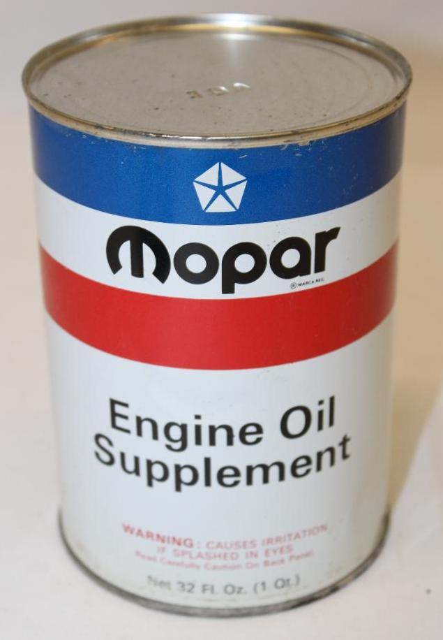 Mopar Chrysler 1 Quart Engine Oil Supplement Metal Can (1 of 3)