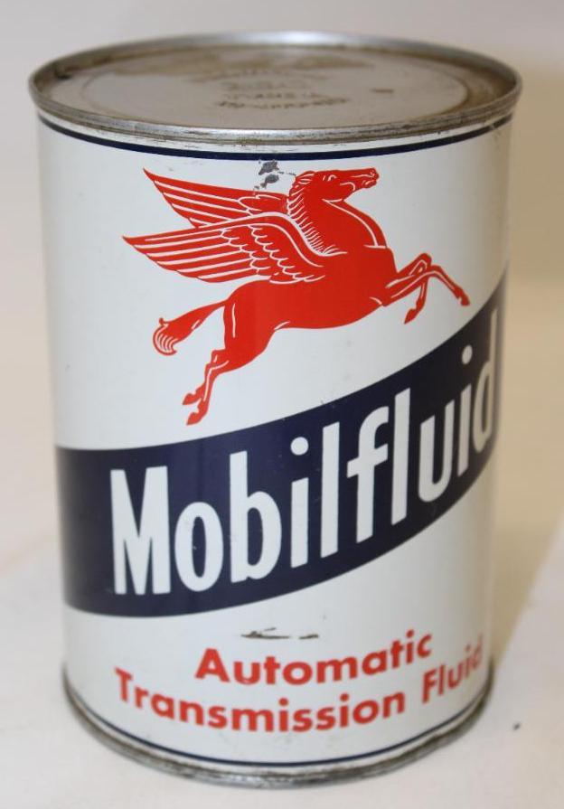 Mobilfluid ATF Metal 1 Quart Motor Oil Can (1 of 3)