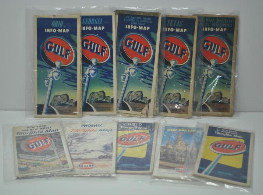 Group of Gulf Road Maps (1 of 5)