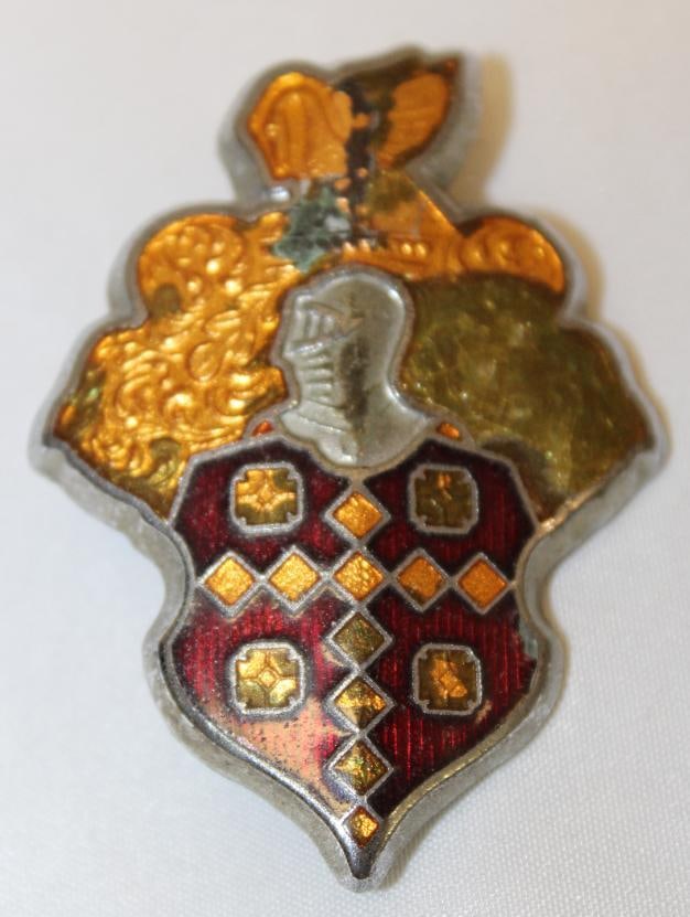1948-1950 Packard Motor Car Co Radiator Emblem Badge: 2.5" x 1.75" cloisonne