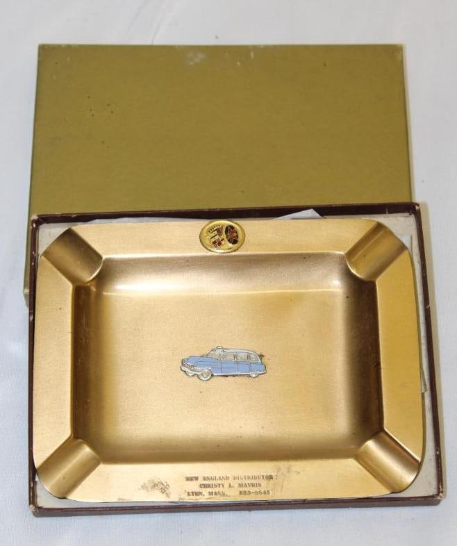 Cadillac Meteor Advertising Figural Ashtray w/ Box: 5.5" x 7" x .5"